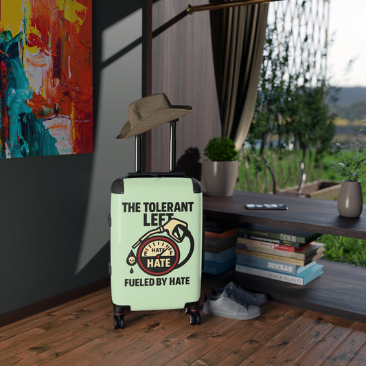"The Tolerant Left", Suitcase (Soft Lime Green)