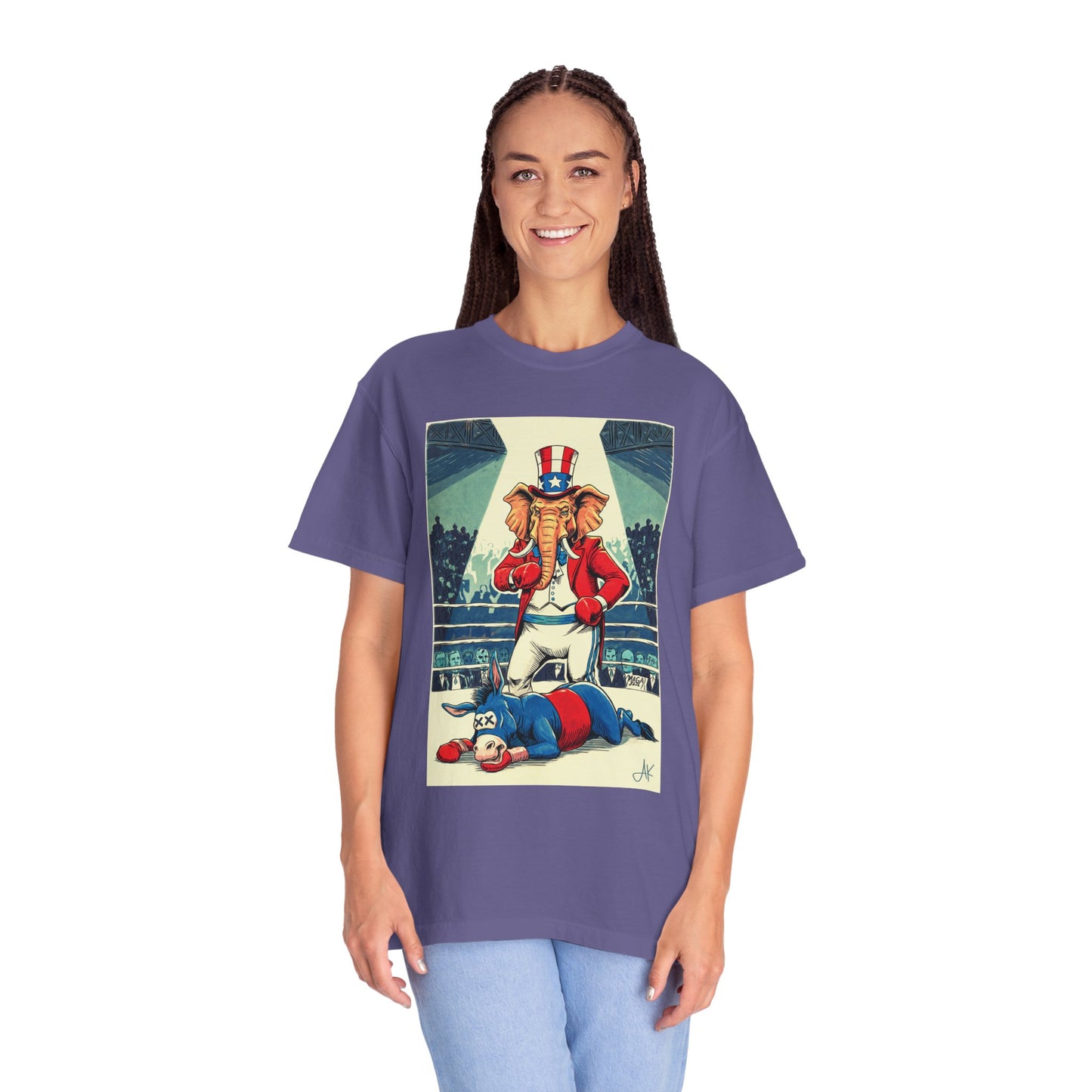 "Brutal Woke Knockout 2024", Unisex T-shirt (Dark Colors)