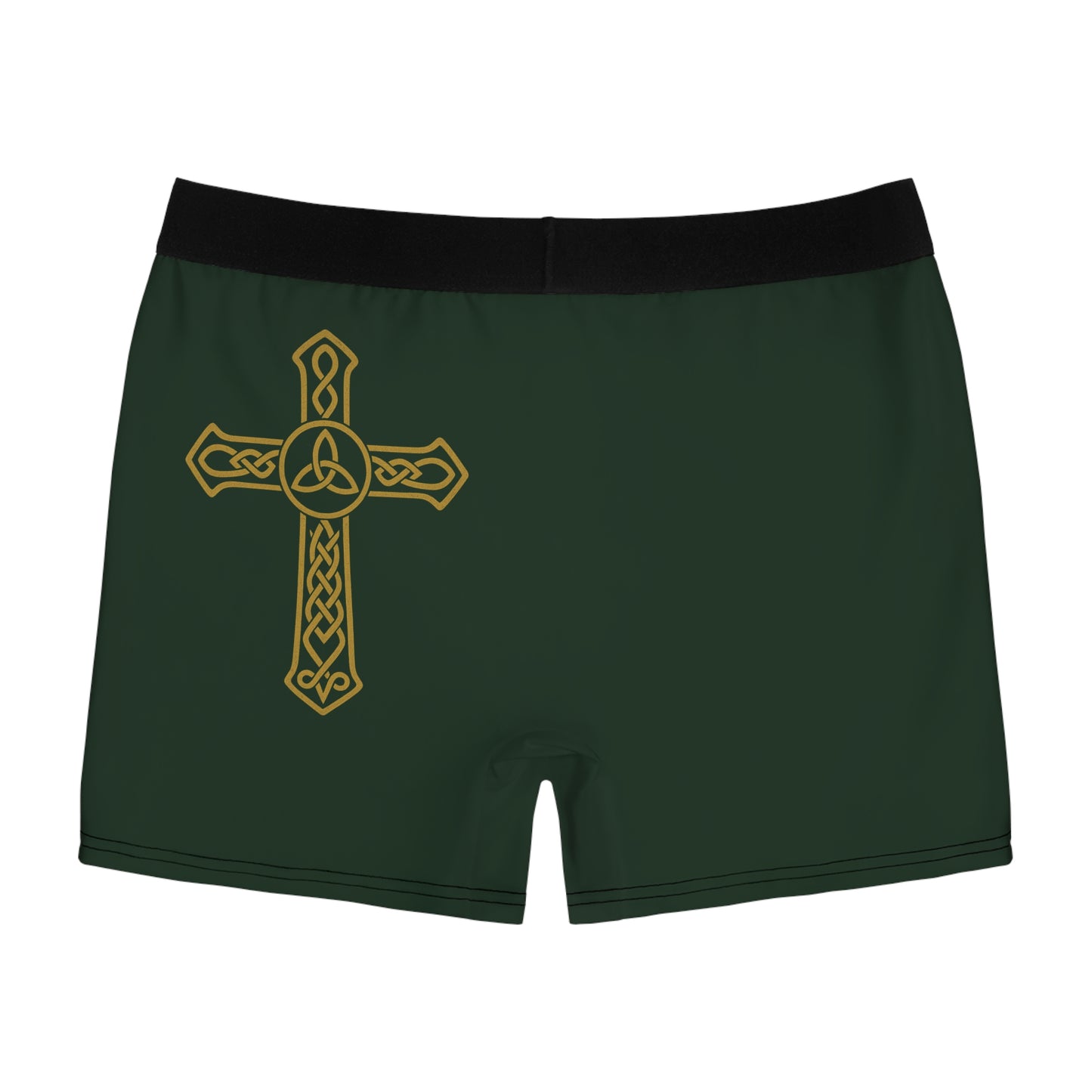 "Clan na Gael - Irish American", Men's Boxer Briefs (Fenian Green)