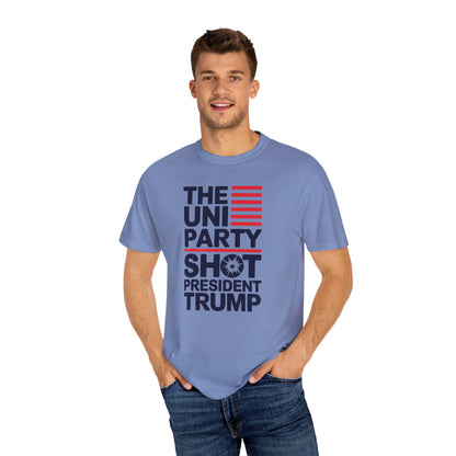 "The Uniparty Shot President Trump" #01, Unisex T-shirt