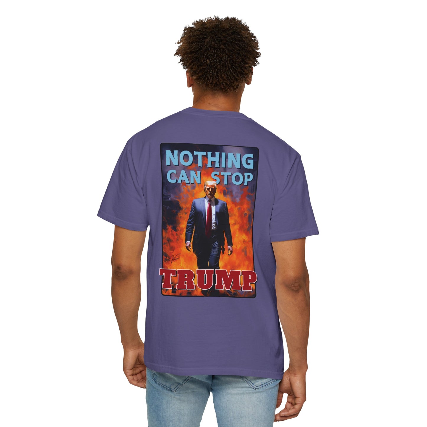 "Nothing Can Stop Trump", Unisex T-shirt (Dark Colors)