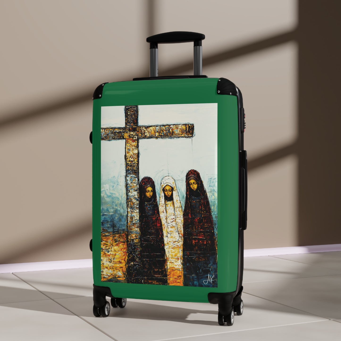 "At-the-Foot of the Cross - John 19:25", Suitcases (Dark Green)