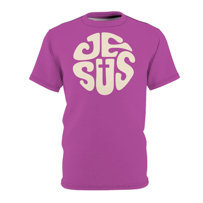 "Retro Jesus", Unisex T-shirt (Fuchsia)