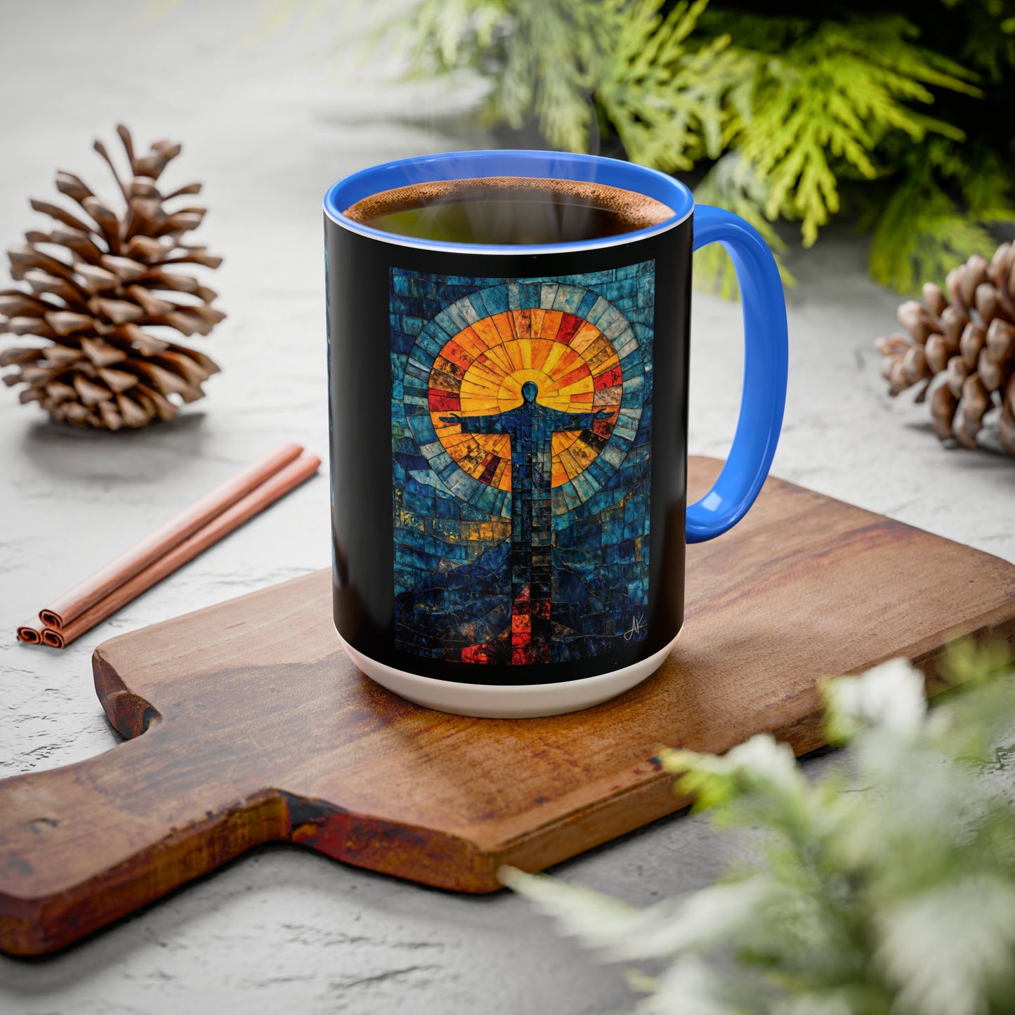 "Alpha and Omega - Revelation 22:13", Colorful Mugs (11oz, 15oz)