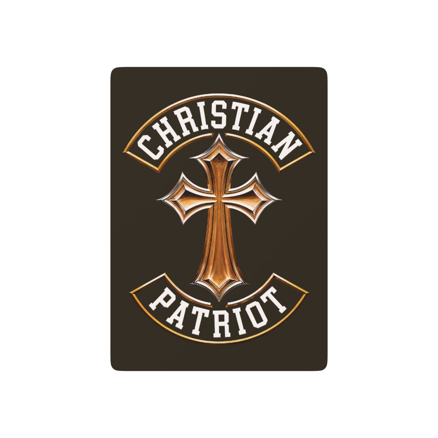 "Christian Patriot" #03, Christian Playing Cards (Ancient Brown)