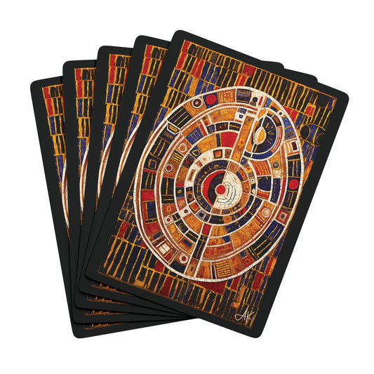 "Ancient Query", Fine Art Playing Cards (Void Black)