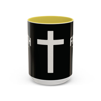 "Faith Overcomes Fear", Colorful Mugs (11oz, 15oz)