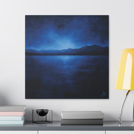 "Indigo Nights", Stretched Classic Canvas Fine Art Print