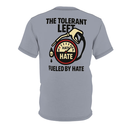 "The Tolerant Left", Unisex T-shirt (Concrete Grey)