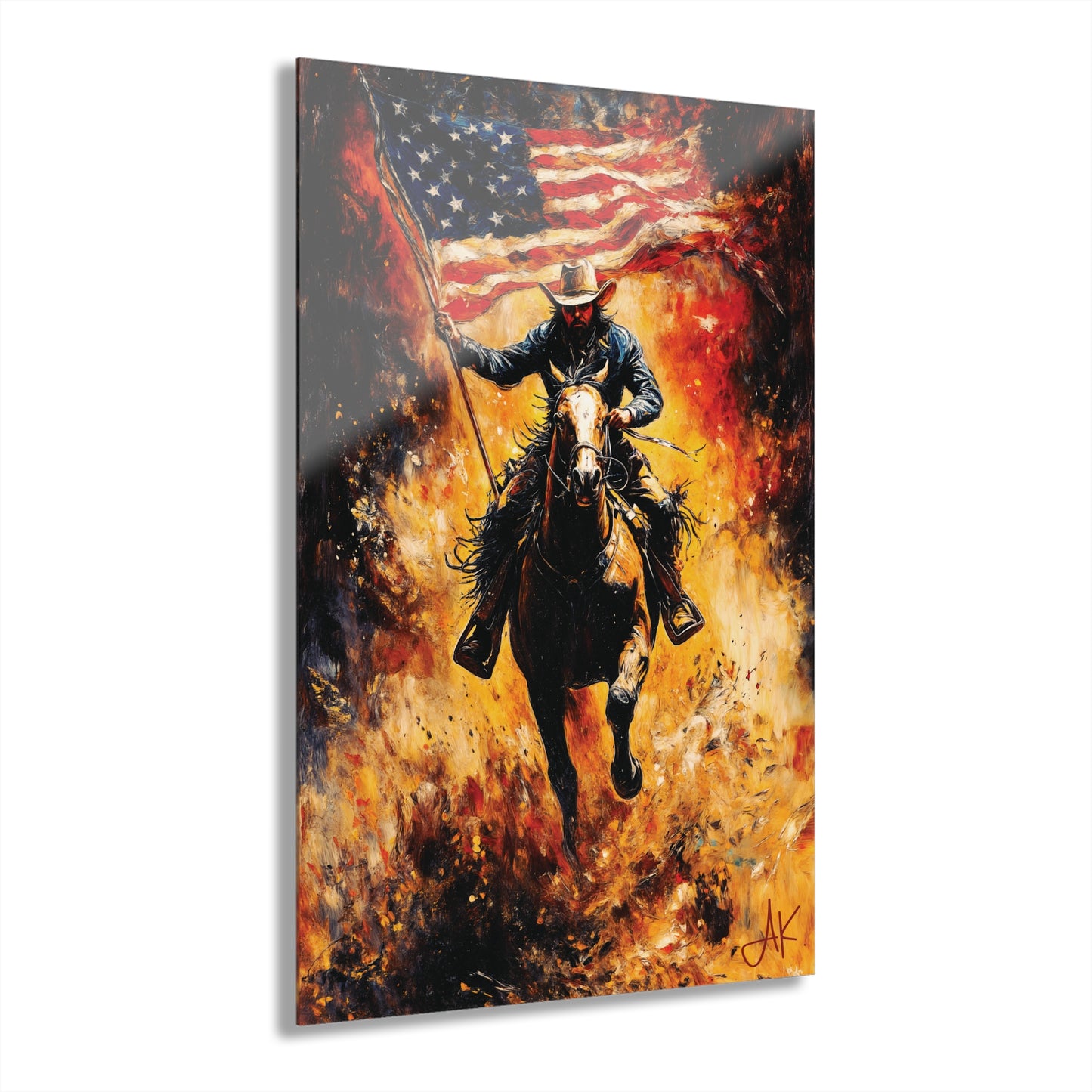 "Fearless Liberty", Fine Art Acrylic Wall Prints (French Cleat Hanging)