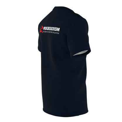 "Progressivism - Enemy of Western Civilization", Unisex Tee (Blackstone Blue)