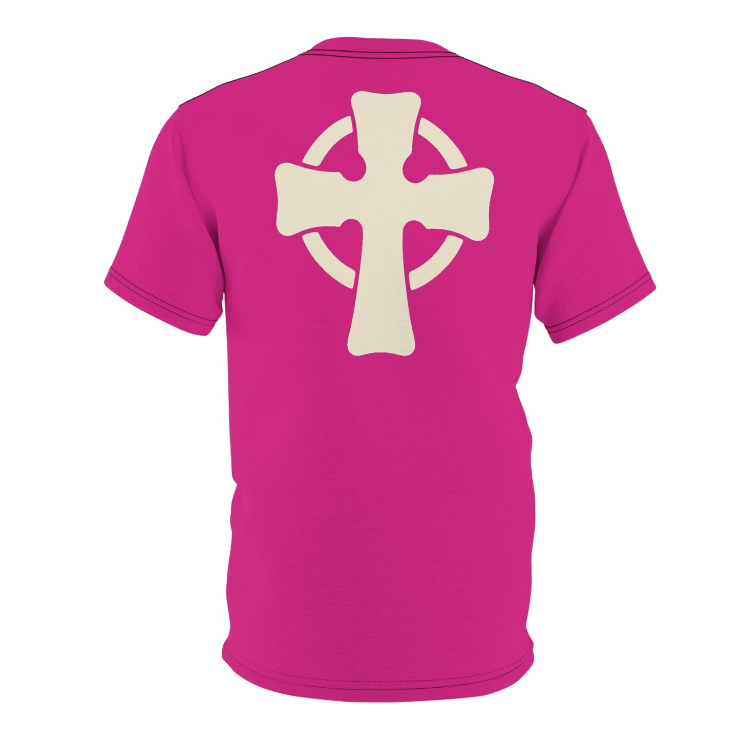 "Retro Jesus", Unisex T-shirt (Barbie Pink)