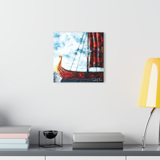 "Patched Over", Fine Art Acrylic Wall Print (French Cleat Hanging)