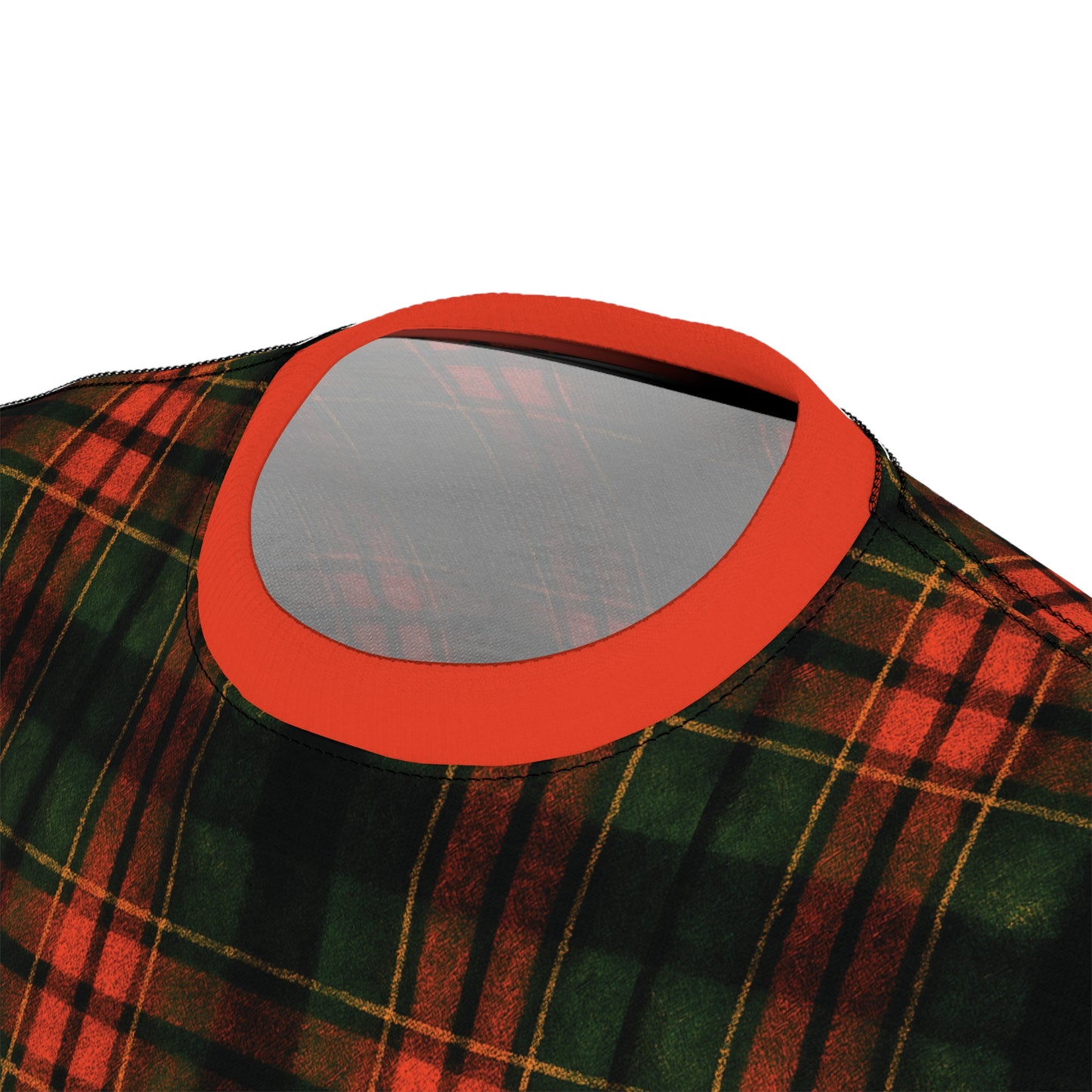 "Kilmor Brieve Tartan", Unisex Tee (Brieve Red Collar)