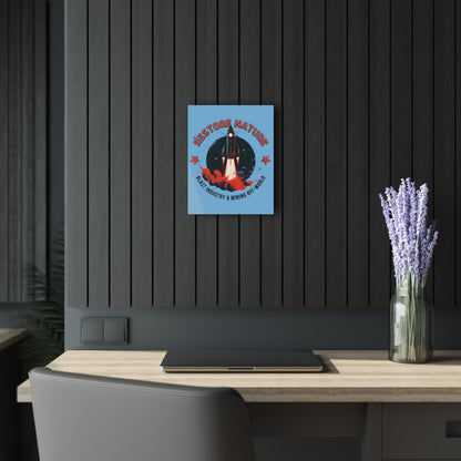 "Restore Nature", Acrylic Wall Prints (French Cleat Hanging) (Sky Blue)