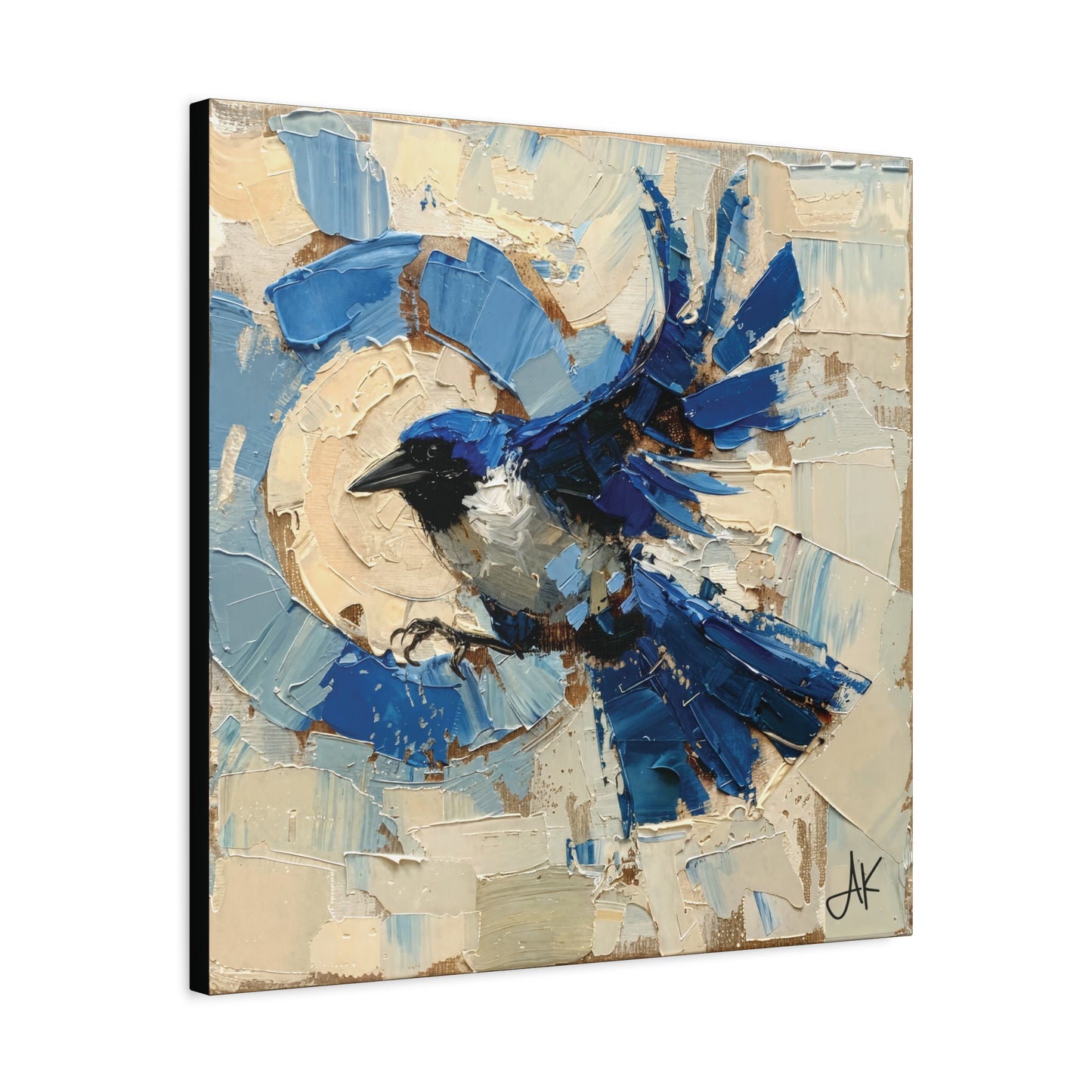 "Liberty Blue Bird", Fine Art Matte Canvas, Stretched, 1.25"