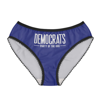 "Democrats - Party of the KKK", Women's Briefs (Cobalt Ore Blue)