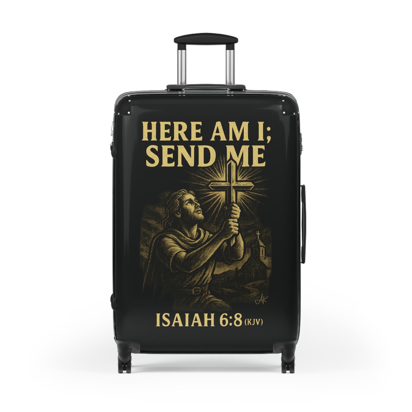 "Isaiah 6:8 (KJV)", Suitcases (Void Black)
