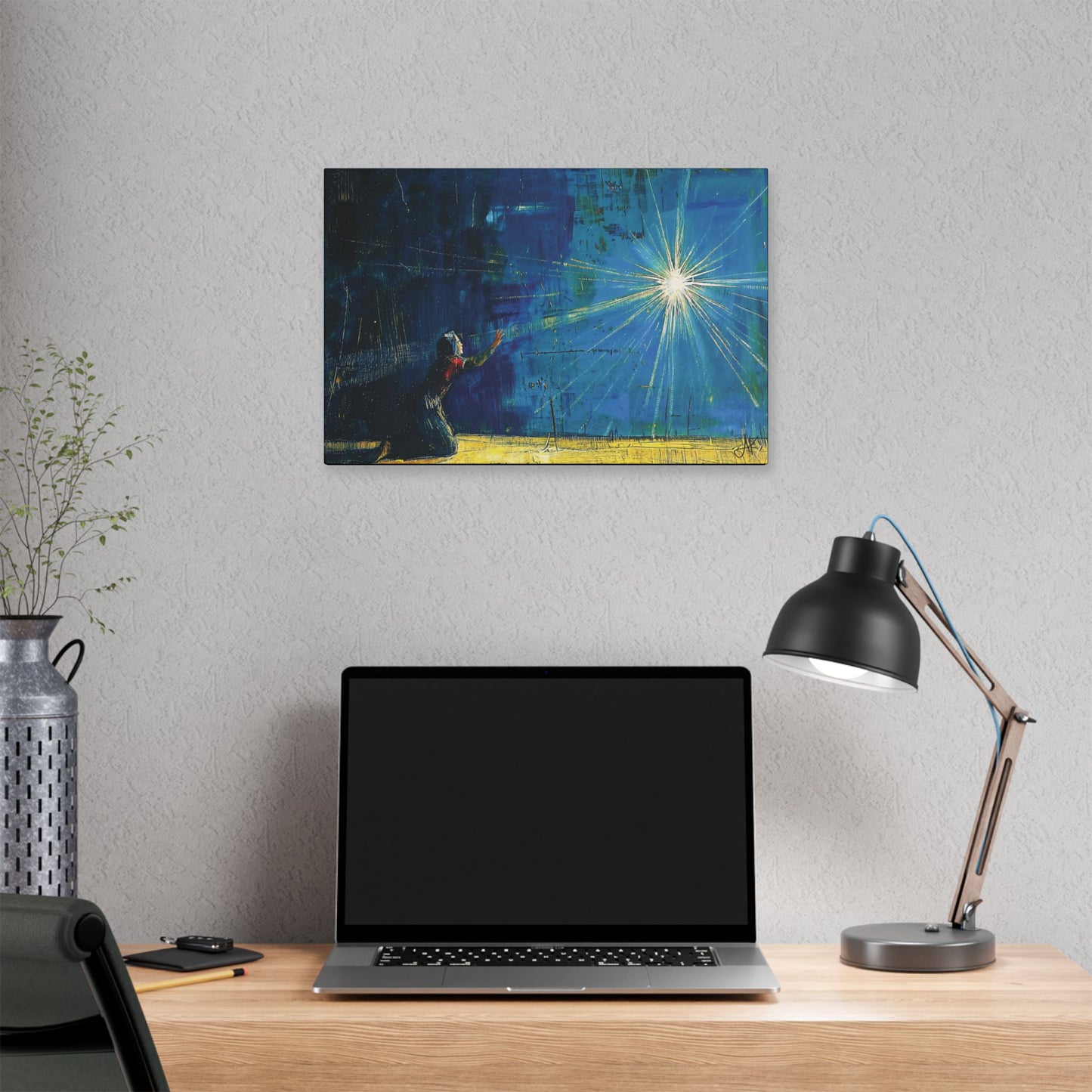 "Miraculous Connection", Stretched Classic Canvas Fine Art Print