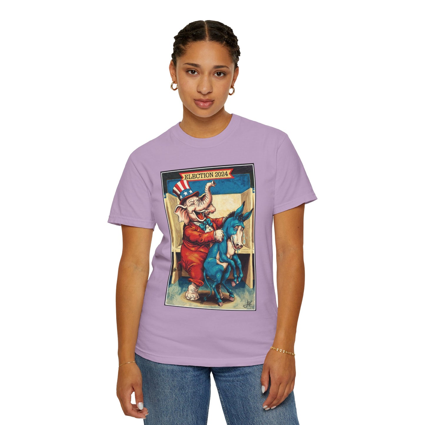 "MAGA Spanked the Donkeys 2024", Unisex T-shirt (Light Colors)