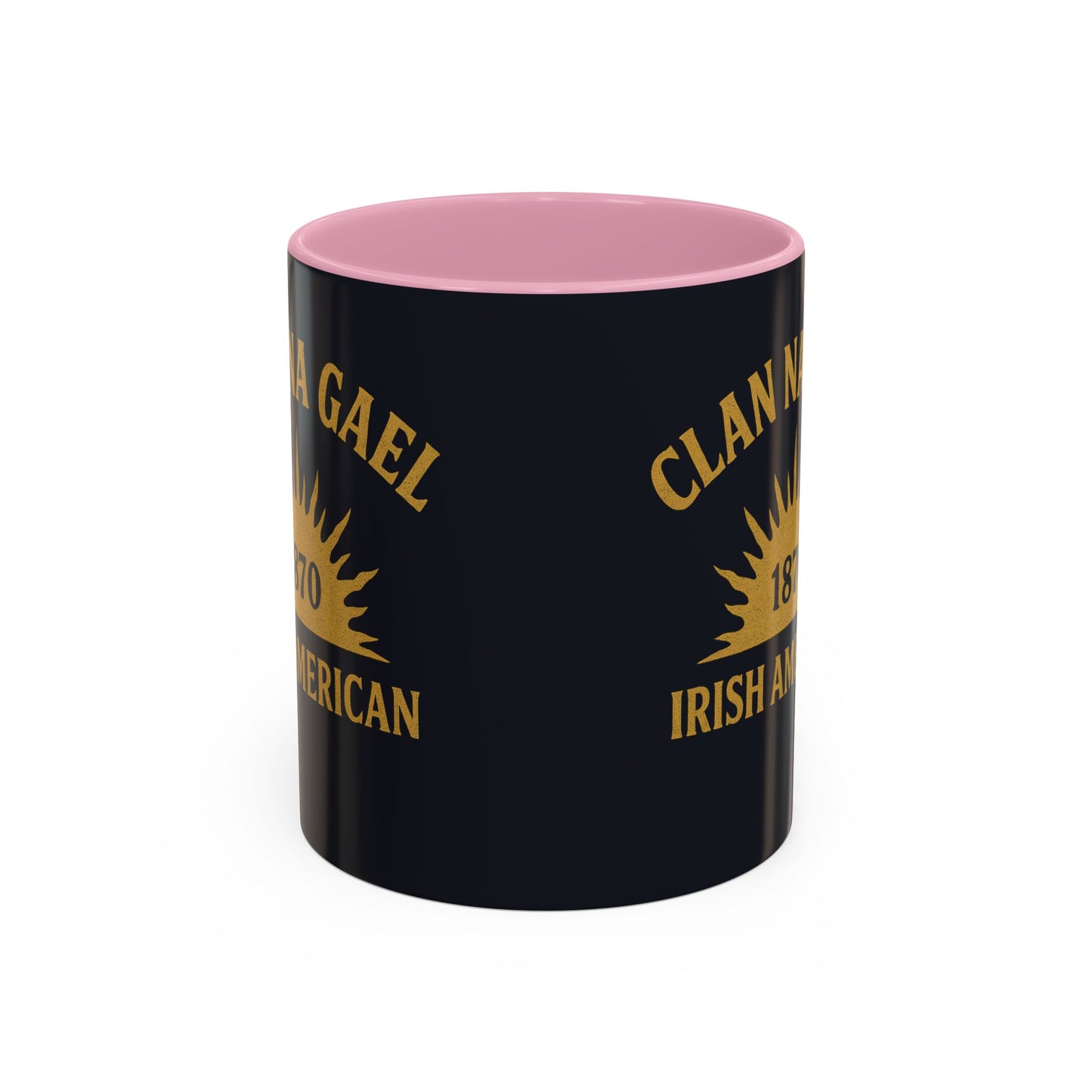 "Clan na Gael - Irish American", Colorful Mugs (11oz, 15oz) (Black Denim)