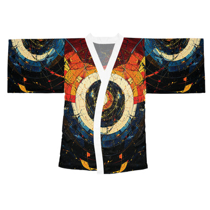 "Shatterdawn Vortex", Long Sleeve Kimono Robe
