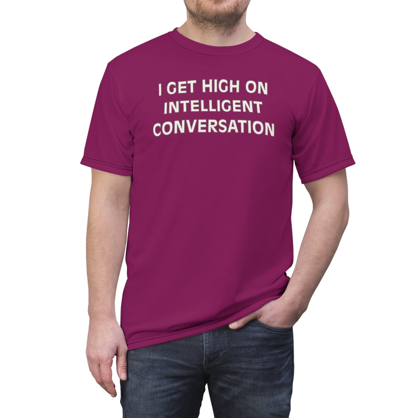 "Intelligent Conversation", Unisex T-shirt (Celestial Dragon)