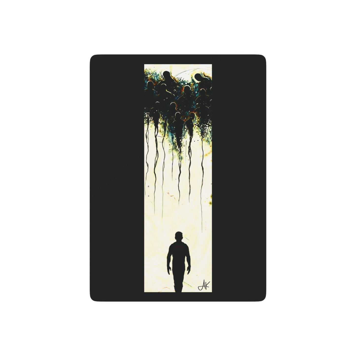 "Just Walk On", Fine Art Playing Cards (Void Black)