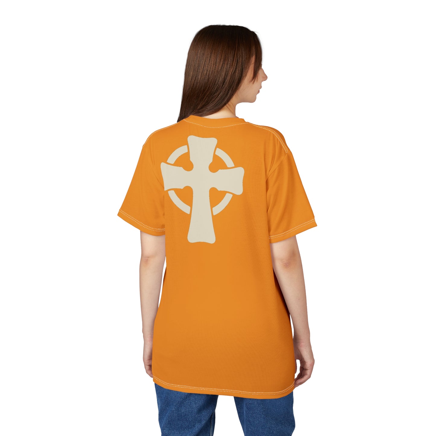 "Retro Jesus", Unisex T-shirt (Tree Poppy)