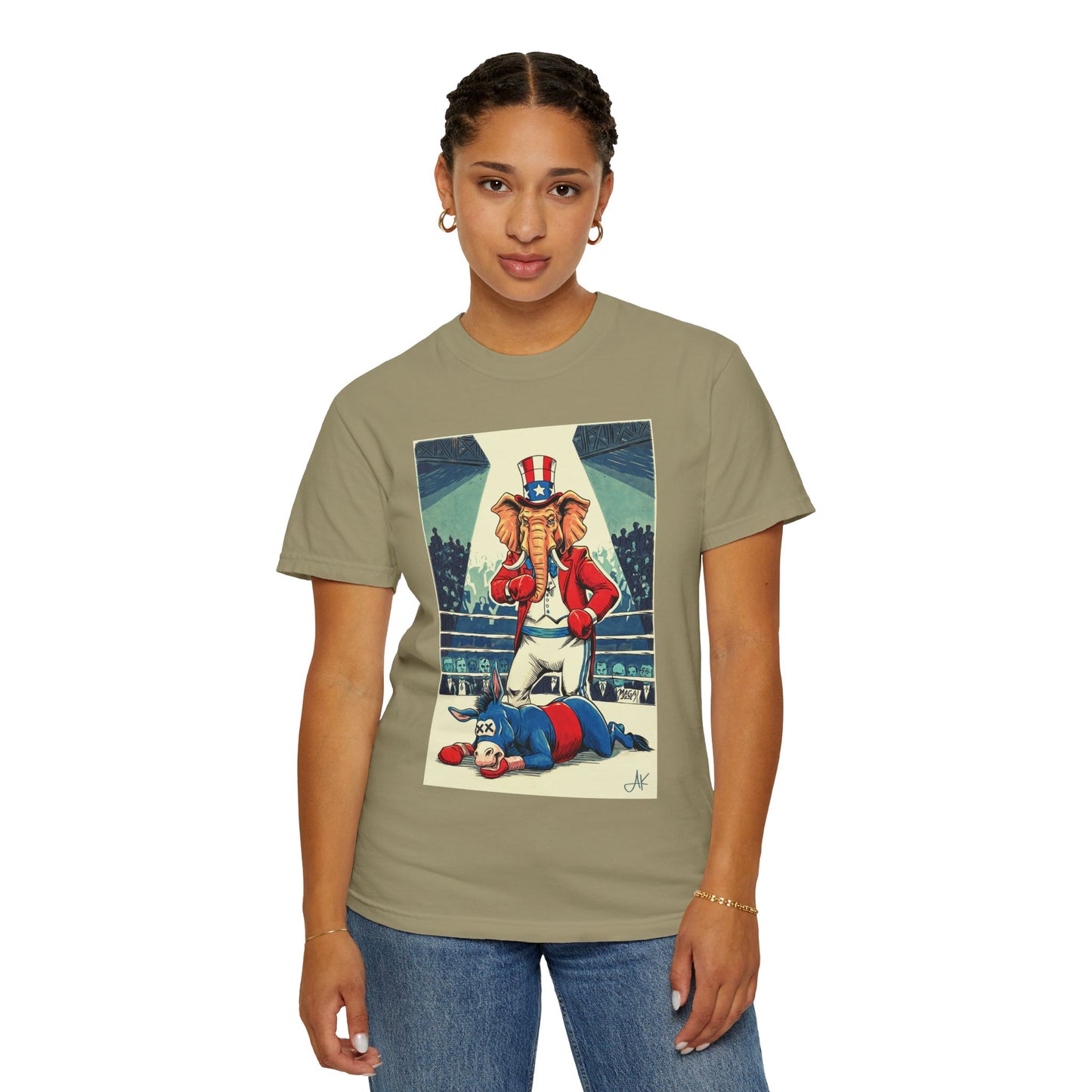 "Brutal Woke Knockout 2024", Unisex T-shirt (Light Colors)