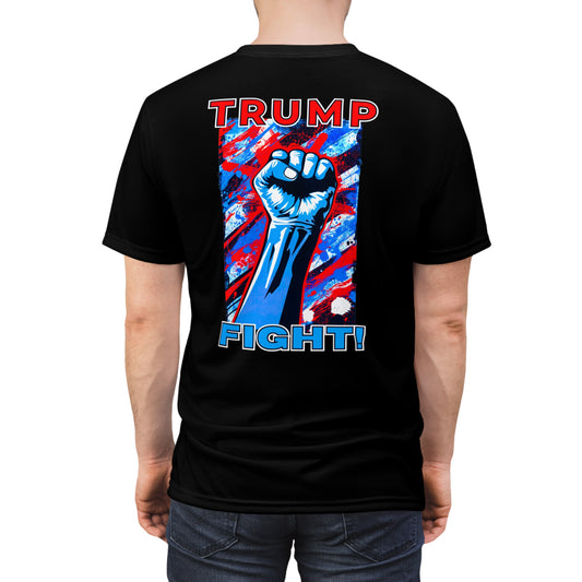 "TRUMP FIGHT!", Unisex T-shirt (Black)