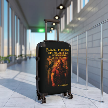 "Psalm 1:1 (KJV), Suitcases (Void Black)