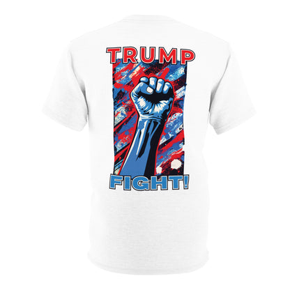"TRUMP FIGHT!", Unisex White T-shirt