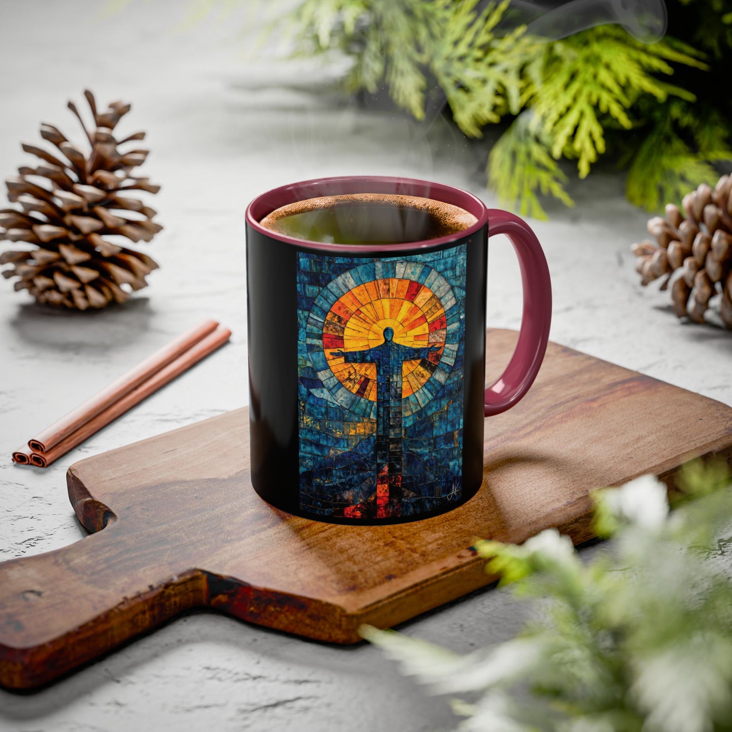 "Alpha and Omega - Revelation 22:13", Colorful Mugs (11oz, 15oz)