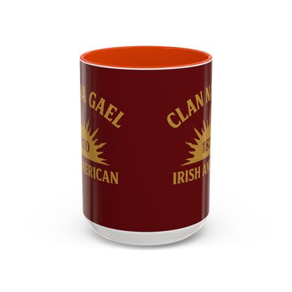 "Clan na Gael - Irish American", Colorful Mugs (11oz, 15oz) (Palladius Red)