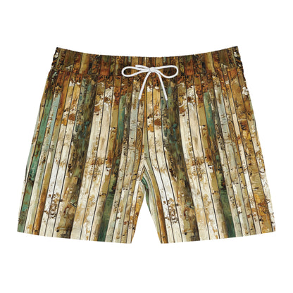 "Aspen Forest", Men's Mid-Length Swim Shorts