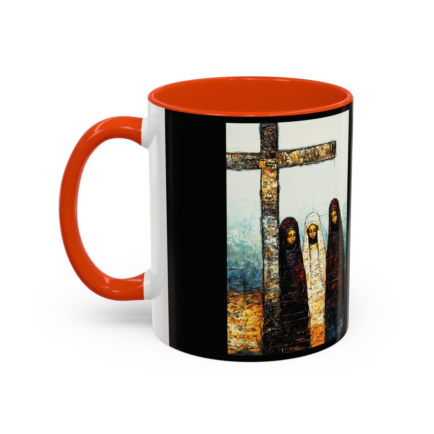 "At-the-Foot of the Cross - John 19:25", Colorful Mugs (11oz & 15oz)