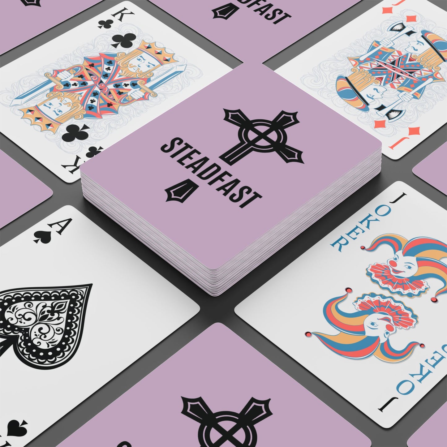 "Steadfast Cross", Christian Playing Cards (Thistle)