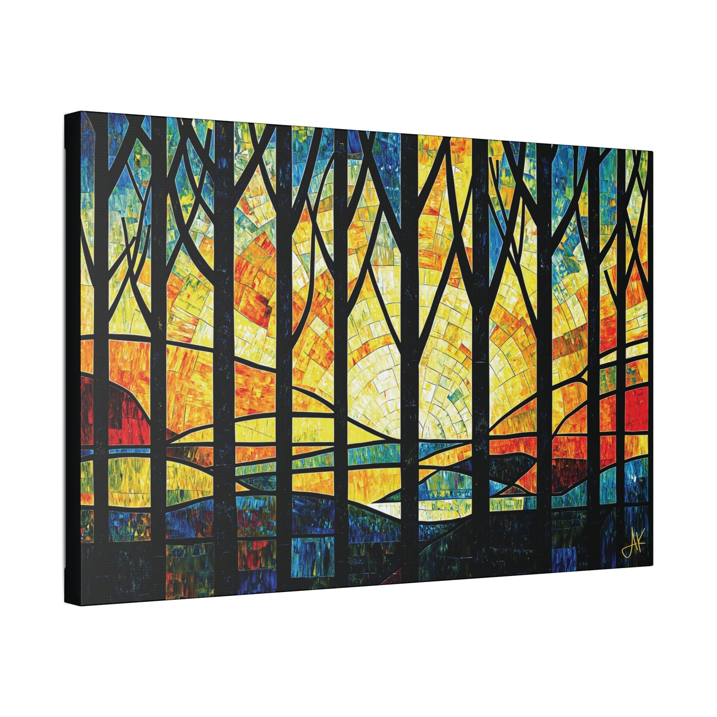 "Forest at Dawn", Stretched Classic Canvas Fine Art Print