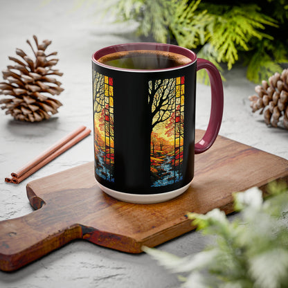 "Realization at 5", Colorful Mugs (11oz, 15oz)