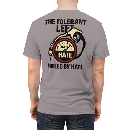 "The Tolerant Left", Unisex T-shirt (Walkway Pink Grey)