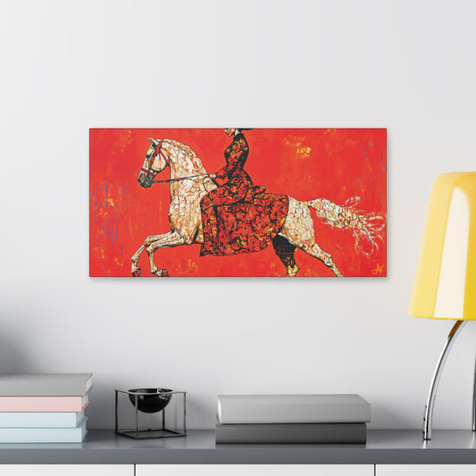 "Red Rider", Stretched Classic Canvas Fine Art Print