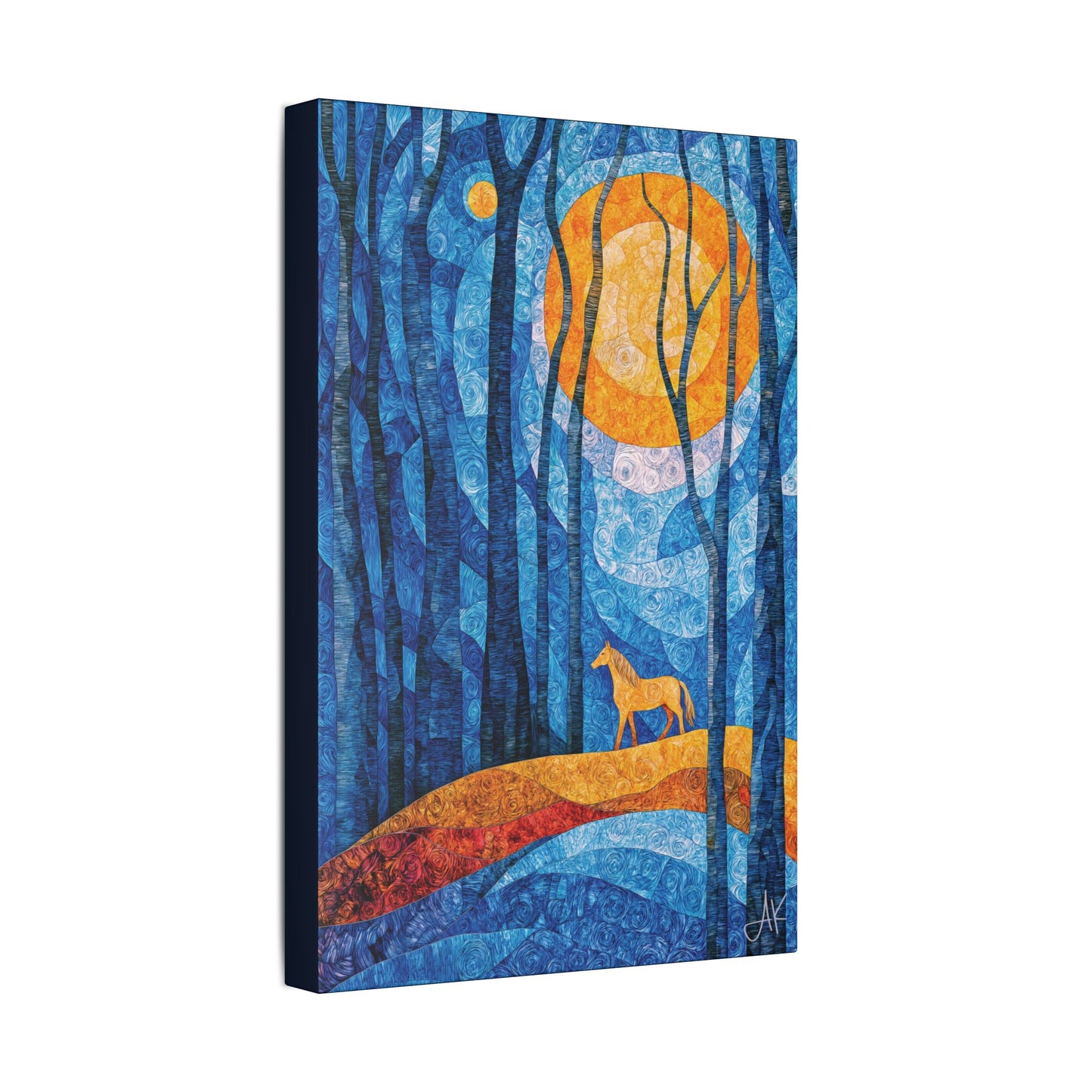 "Bathing in Early Morning's Light", Stretched Classic Canvas Fine Art Print
