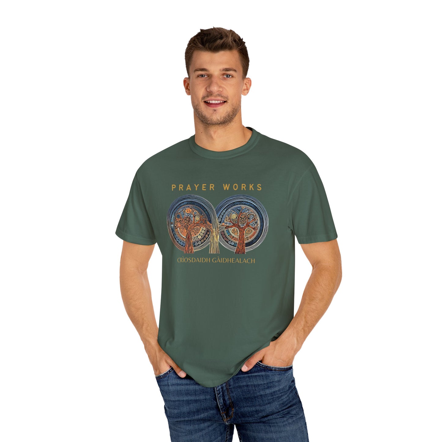 "Prayer Works - Criosdaidh Gàidhealach", Unisex T-shirt