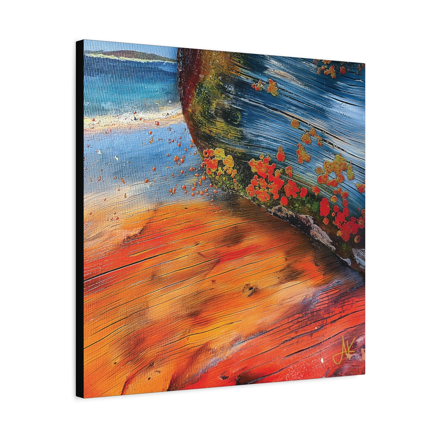 "Landfall Ember – Memories of Ancestral Strakes", Fine Art Matte Canvas, Stretched, 1.25"