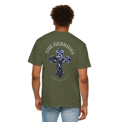 "The Hebrides - Christian since 563 AD", Unisex T-shirt