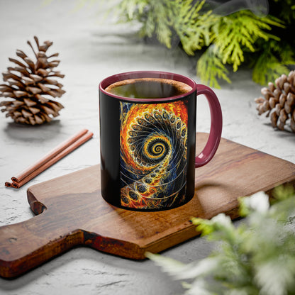 "Beauty of His Design", Colorful Mugs (11oz, 15oz)