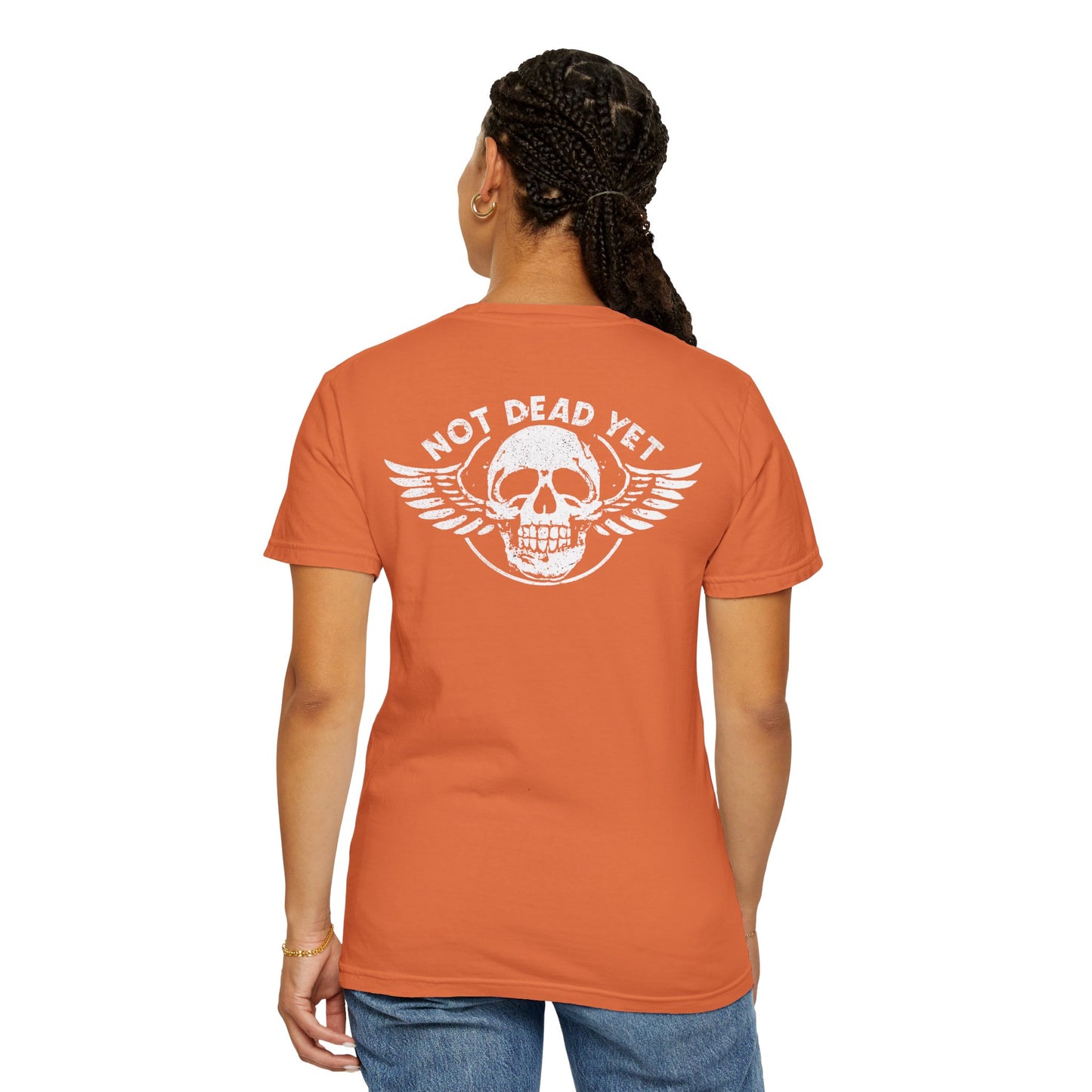 "Not Dead Yet - Winged Skull", Unisex T-shirt