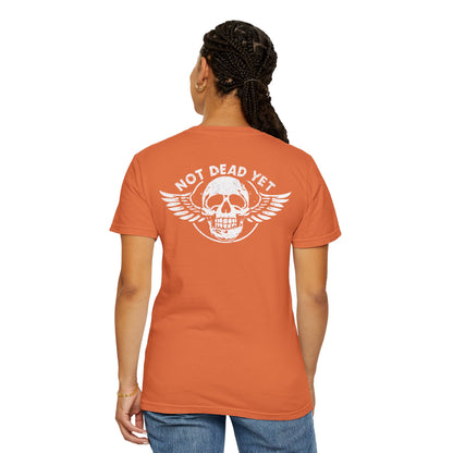 "Not Dead Yet - Winged Skull", Unisex T-shirt
