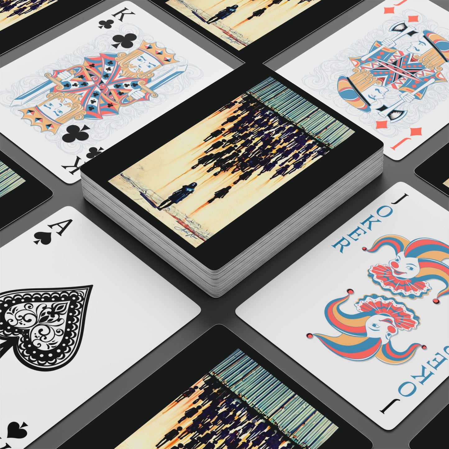 "She will be Different", Fine Art Playing Cards (Void Black)